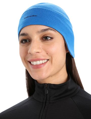 Lazurite / Ether Men's Icebreaker Unisex Merino Quantum Beanie Hats | USA 1085VRWD